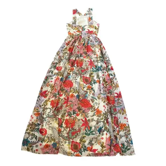 NEW Lulus Cream Floral Maxi Dress - Picture 3 of 8